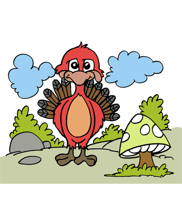Turkey 2 Coloring Pages