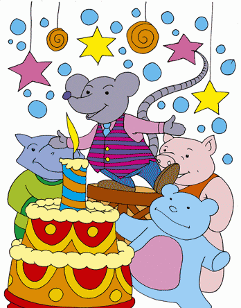 Birthday Coloring Pages