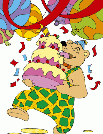 Birthday With Cake Coloring Pages