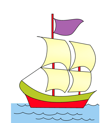 Long Journey Boat Coloring Pages