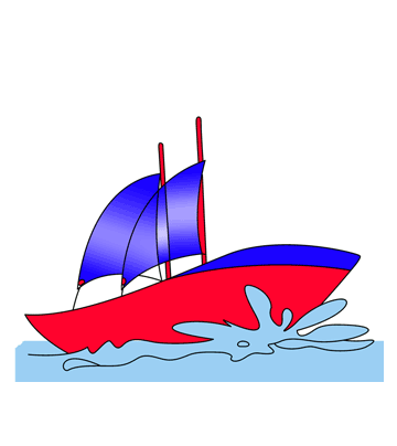 Sailing Boat Coloring Pages