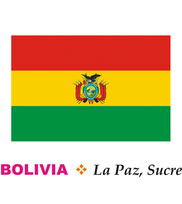 Bolivia Flag Coloring Pages