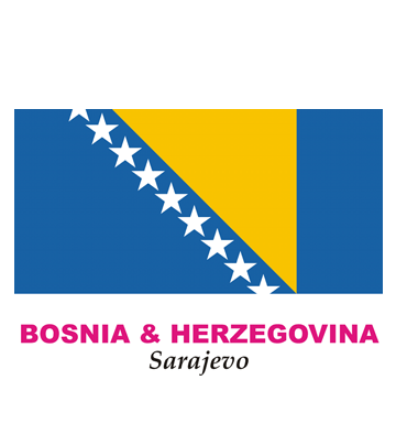 Bosnia And Herzegovina Flag Coloring Pages