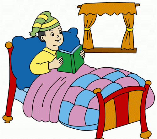 Boy On Bed Coloring Pages
