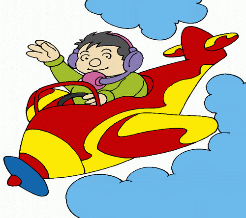 Boy In Helicopter Coloring Pages