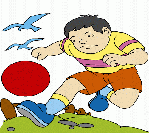 Boy Playing Coloring Pages