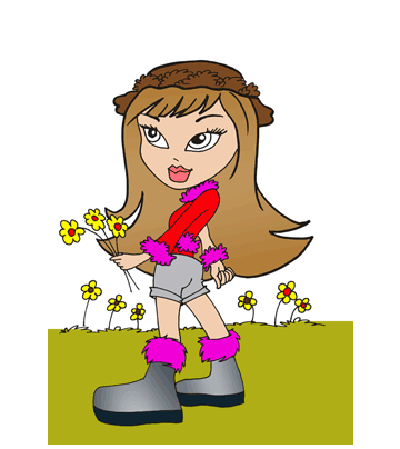 Bratz color page - cartoon coloring - Coloring pages for kids