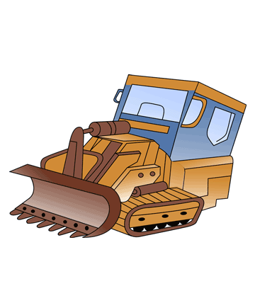 Bulldozer Coloring Pages