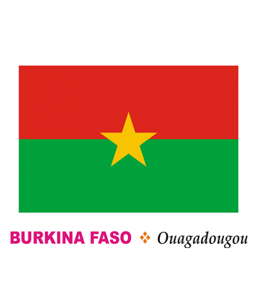 Burkina Faso Flag Coloring Pages
