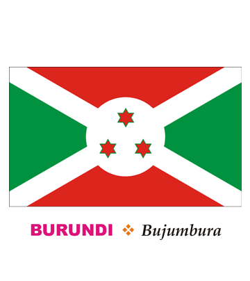 Burundi Flag Coloring Pages