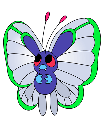 Butterfree Coloring Pages