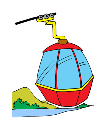 Cable Car Coloring Pages