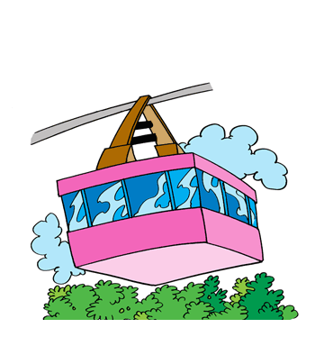 Cable Ride Coloring Pages