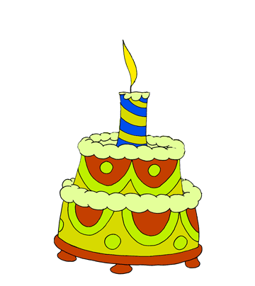 Delicious Cake Coloring Pages