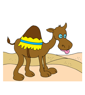 Camel Rides Coloring Pages