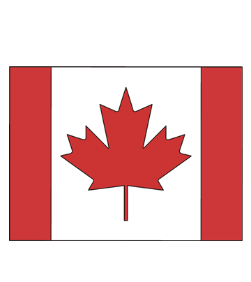 Canada Day Flag Coloring Pages