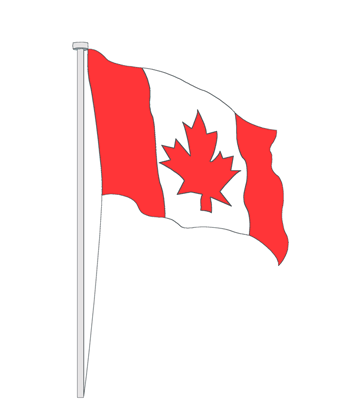 Canada Flag Coloring Pages