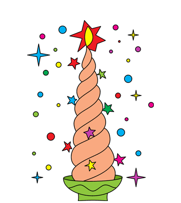 Unique Candle Coloring Pages