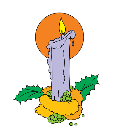 Church Candle Coloring Pages