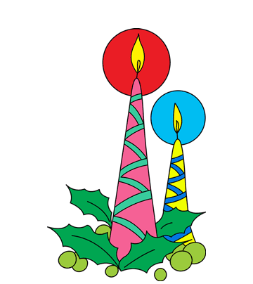 Wedding Candles Coloring Pages