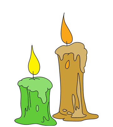 Natural Candles Coloring Pages