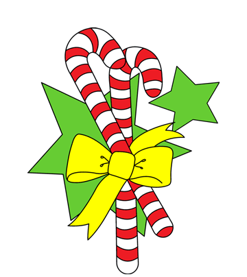 Candy Cane Coloring Pages