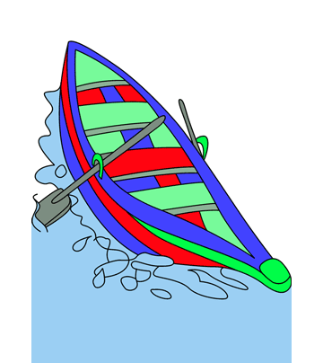 Sad Boat Coloring Pages