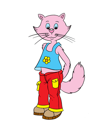 Cat Walk Coloring Pages