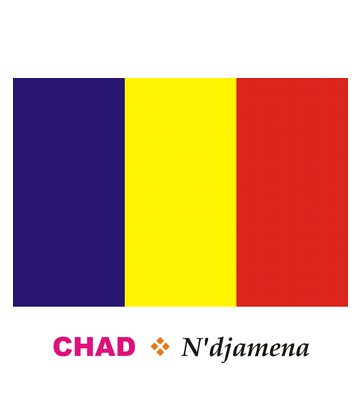 Chad Flag Coloring Pages