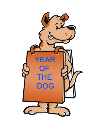 Chinese Year Dog Coloring Pages