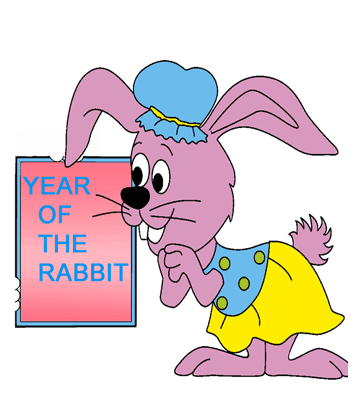 Chinese Year Rabbit Coloring Pages