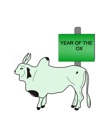 Chinese Year Ox Coloring Pages
