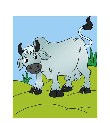 Dangerous Cow Coloring Pages