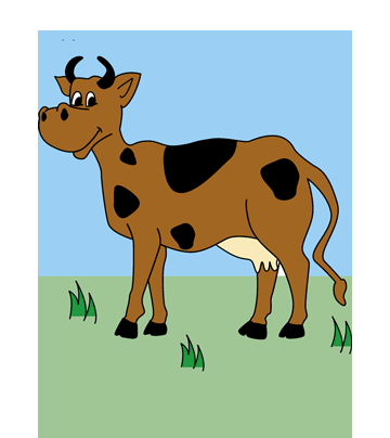 Beauty Queen Cow Coloring Pages