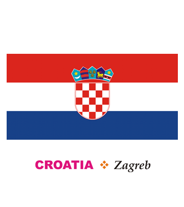 Croatia Flag Coloring Pages