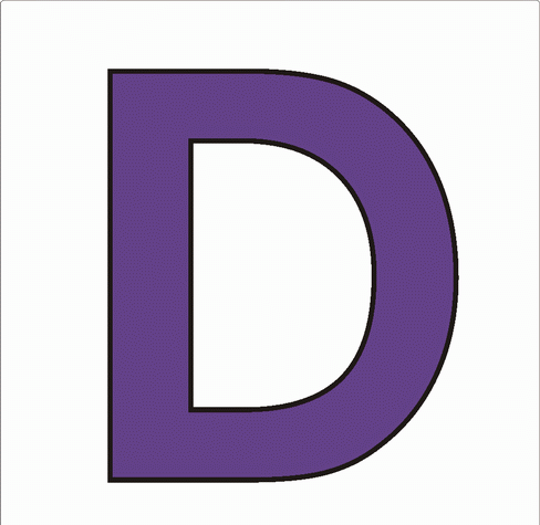 D-4th Alphabet Coloring Pages