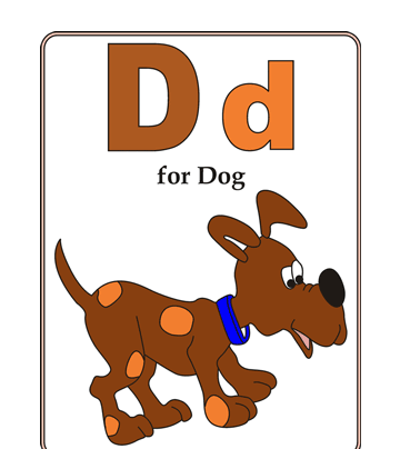 D-preschool Alphabet Coloring Pages