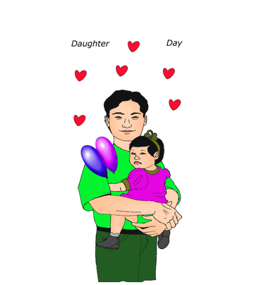 Daughters Day Daddy Love Coloring Pages