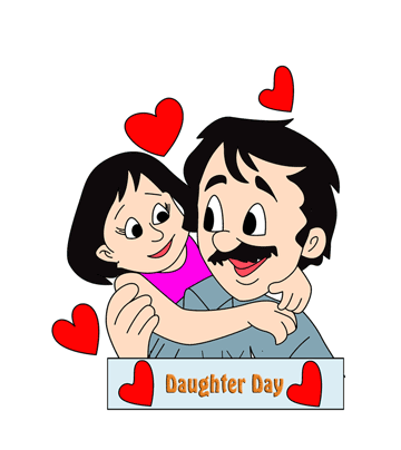 Daughters Day Papa Love Coloring Pages