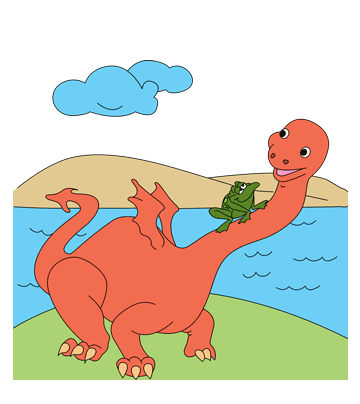 Funny Dinosaur Coloring Pages