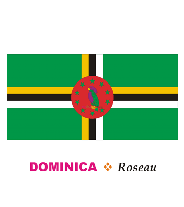 Dominica Flag Coloring Pages