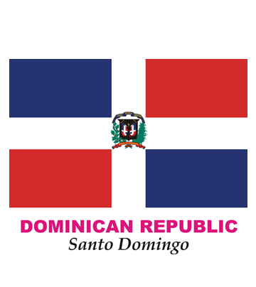 Dominican Republic Flag Coloring Pages