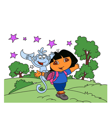 Dora Characters Coloring Pages