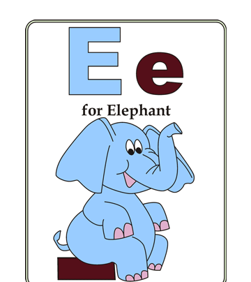 E-preschool Alphabet Coloring Pages