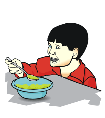 Eating Coloring Pages