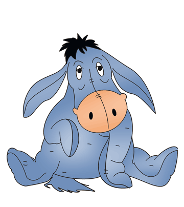 Eeyore Character Coloring Pages