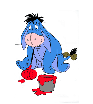 Gloomy Eeyore Coloring Pages