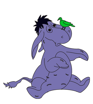 Baby Eeyore Coloring Pages