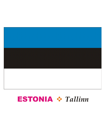 Estonia Flag Coloring Pages