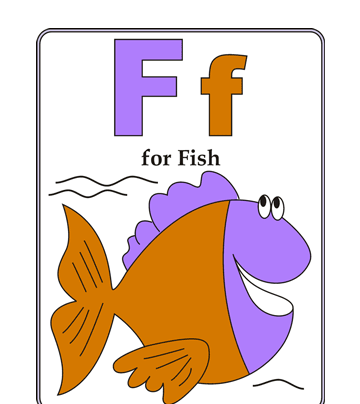 F-preschool Alphabet Coloring Pages